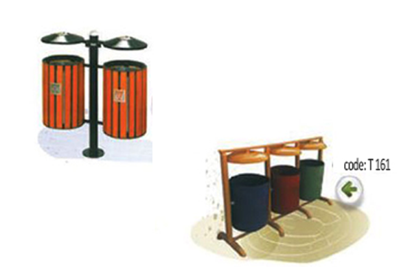 قیمت سطل زباله فلزی پارکی در کرج